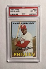 Richie Allen 1967 Topps #450 PSA 8 NM-Mint Philadelphia Phillies MLB HOF