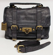 BORSA A TRACOLLA VINTAGE FRYE CAMERON / BORSA IN PELLE in uno SPLENDIDO BLU NAVY!