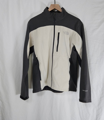 The North Face Men's Original Apex Bionic White Gray Jacket M Wind Resistant