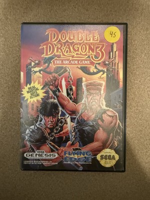 Double Dragon 3 III The Arcade Game (Sega Genesis) CIB Complete 