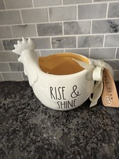 Rae Dunn White And Yellow   Chicken/Rooster  ...