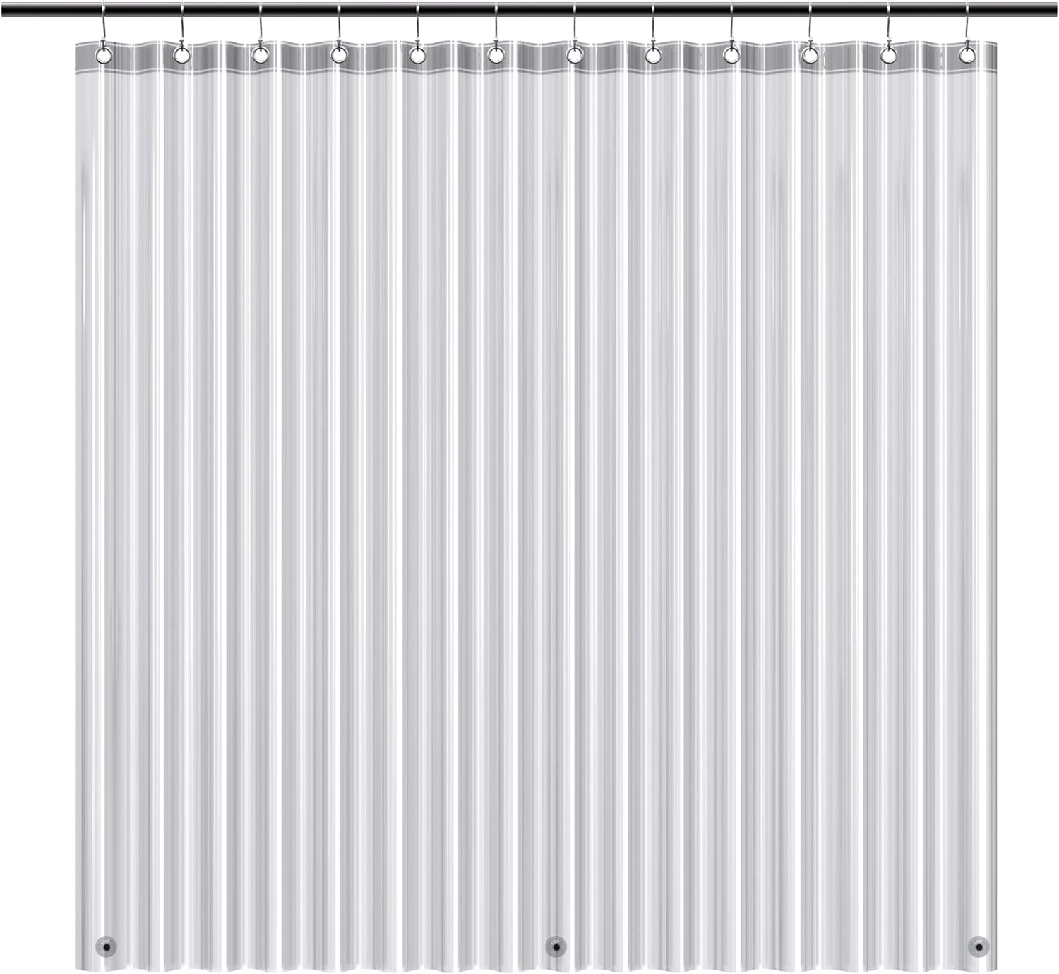 Lightweight PEVA Waterproof Shower Curtain Liner 72x72 Inches