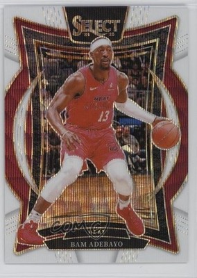 2024-25 Panini Select Concourse White Wave Prizm /99 Bam Adebayo #15 1i7s