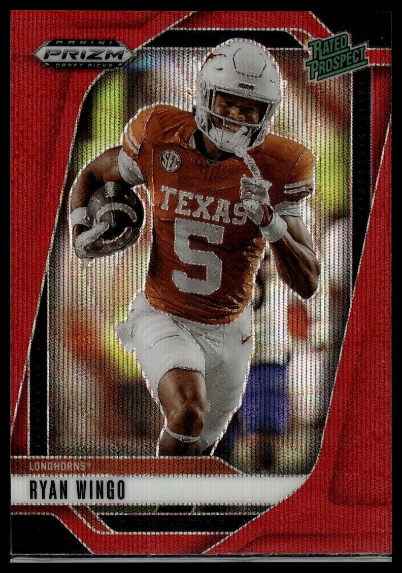2025 Panini Prizm Draft Picks #1 Ryan Wingo Prizms Ruby Wave Rated Prospect