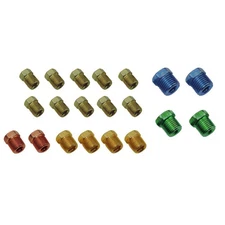 Standard SAE Inverted Flare Brake Line Fittings Nuts Assortment 3/16 1/4 Kit Set