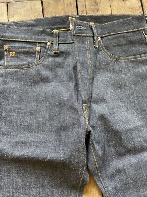 RRL Jeans men's Low Straight American woven Selvedge Denim vintage