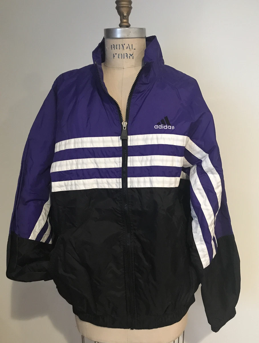 Purple and black adidas jacket cheap