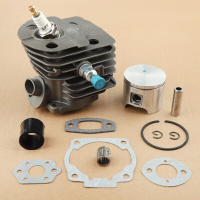 Cylinder Piston Rebuild Kit For Husqvarna 50 51 55 Rancher Chainsaw 46mm Nikasil
