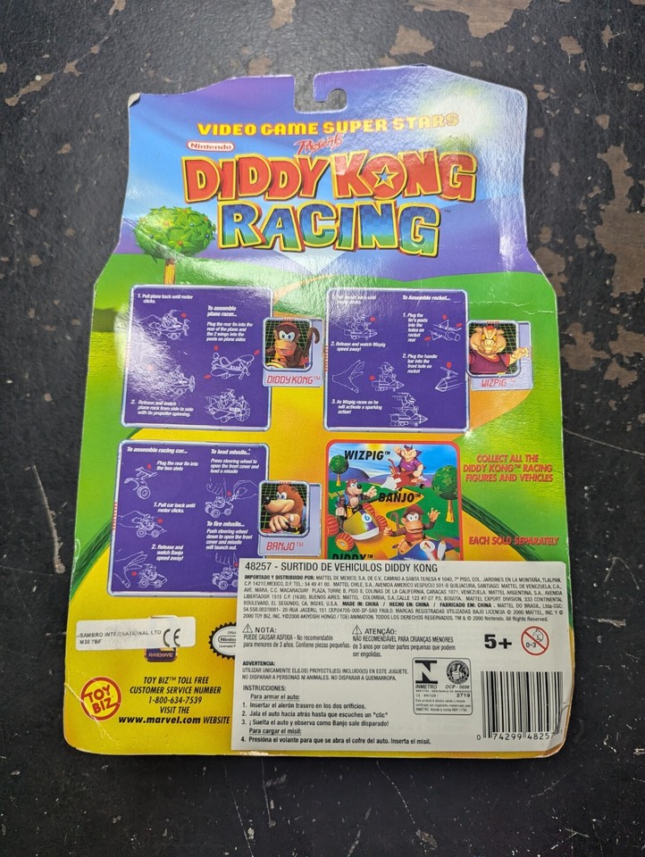 Toybiz Diddy Kong Racing Banjo Kazooie Action Figure Toy Nintendo 64 ...