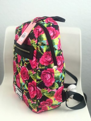 NWT Juicy Couture Black Multi Rose Good Sport Backpack  display picture 2