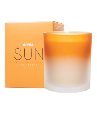 Original GERMAN NIVEA SUN scented CANDLE XL 260g Made in Germany FREE SHIPPING