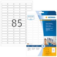 Herma 10917 Etiketten A4 37X13 Mm Weiß Extrem Stark Haftend Papier Matt 2125 St.