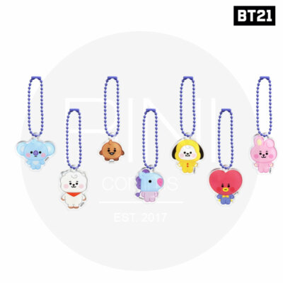 BTS BT21 Official Goods Baby Acrylic Simple Keyring + Tracking Number