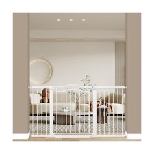 Fairy Baby Extra Wide Baby Gate Pressure Mounted Pet Gate Walk Thru Child Saf...