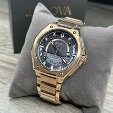 NUEVO✅262kHz✅Bulova Precisionist X Reloj Cronógrafo Acero Oro Rosa 97D129 $995