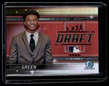 2022 Bowman Draft Night Refractor Elijah Green 033/250 Washington Nationals