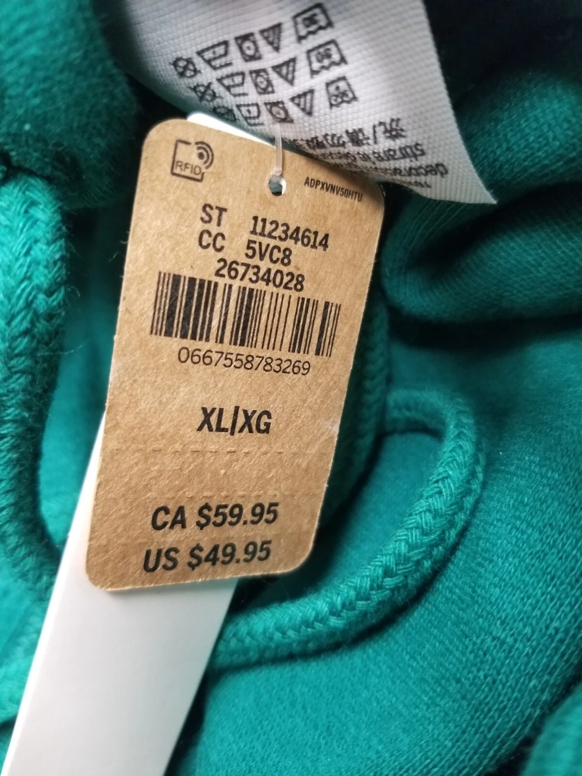 UNDERCOVER Felpa con cappuccio Victoria's Secret 11234614 in pile di tutti i giorni taglia XL oro verde