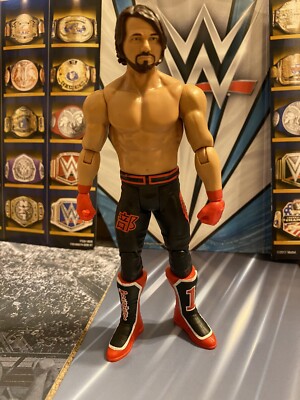 WWE AJ Styles Basic Series 87 Mattel Loose With Different Head