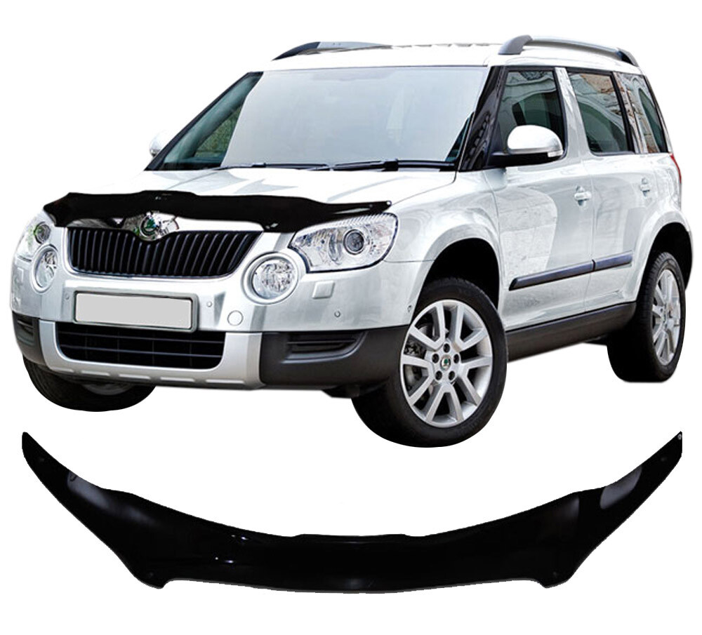 Déflecteur anti-gravillons pour Skoda Yeti 2 protégeant le capot