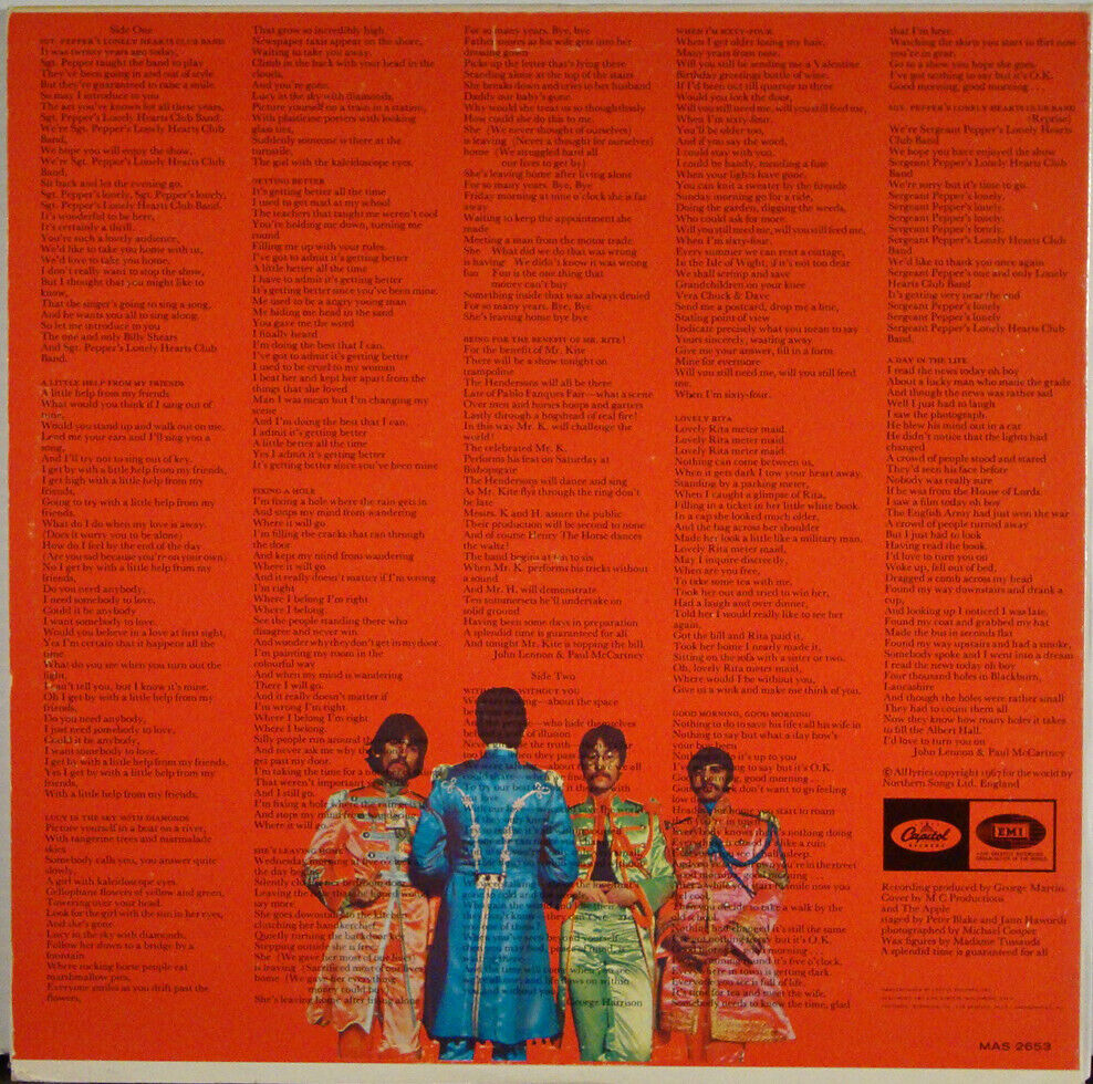 The BEATLES - Sgt. Pepper's Lonely Hearts Club Band 1967 MONO US