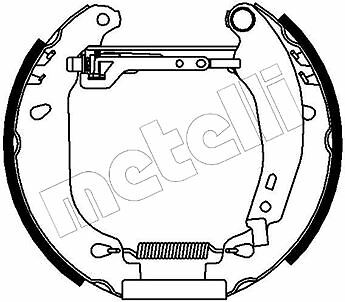 Mâchoires de frein tambour arrière Twingo 1.2 essence kit de freinage 180x30