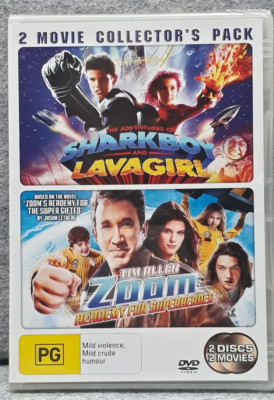 NEW: 2 Movie PACK | SHARKBOY and LAVAGIRL | ZOOM ACADEMY FOR SUPERHEROS DVD R4