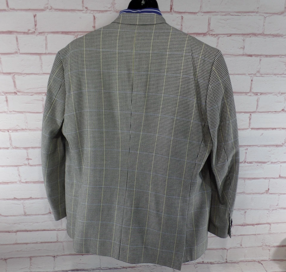 Paul Fredrick Mens 48R Double Breasted Sport Coat Blazer Suit Jacket Peak Lapels - Image 2 of 4