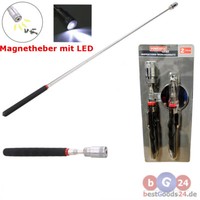2,Tlg Magnetisches WerkzeugzubehöR Teleskop-Led Magnetheber Inspektionsspiegel