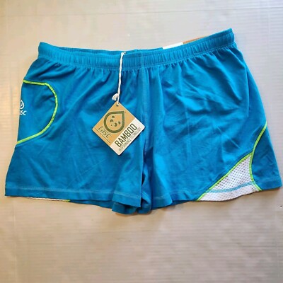 TASC Womens Size Medium Blue Bamboo Preformance Technology Lined Shorts NWT