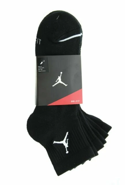 Air Jordan Everyday Max BlackAnkle Socks (3 Pairs) Men's Size L (8-12)