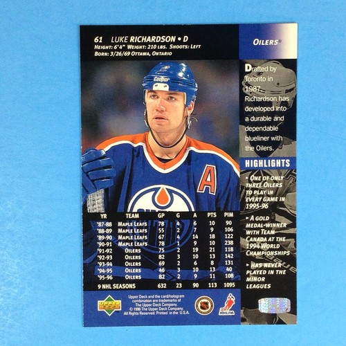 1996-97 Upper Deck #23 #43 #61 #63 #108 #121 #211 222 240 256 299 321 347 U-PICK - Bild 16 von 74