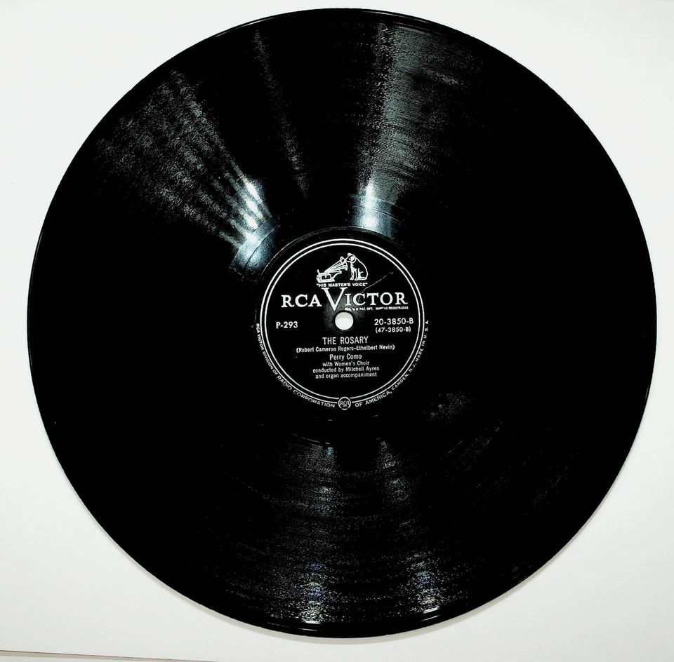 Perry Como RCA Victor 10" 78RPM Bless This House The Rosary Shellac - Imagem 4 de 4