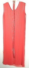 JERRY T WOMEN'S SLEEVELESS PLEATED PINK DRESS 1X 18 20 W/T BELT NEW NWT SR 7116