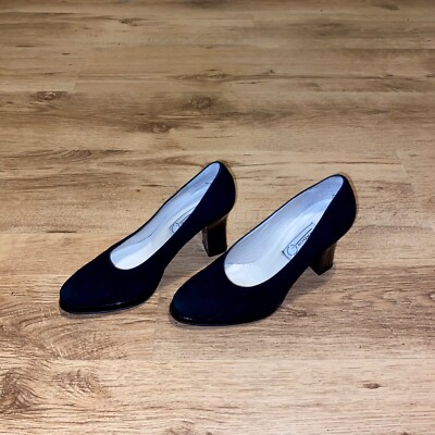 Damen Schuhe Nuance Gr. 38 1/2 Pumps Schwarz echte Leder Wie Neue