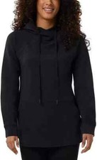 NWT 32 Degrees Women's Tech Midweight Pullover Hoodie Black Size M 45 3C604