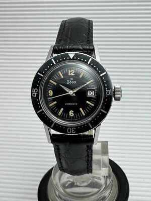 EDOX HYDROMATIC  AUTOMATIC DAMENARMBANDUHR  EDELSTAHL UM 1970. EXTREM SELTEN !