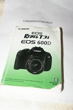 CANON EOS REBEL T3i  EOS 600D INSTRUCTION MANUAL GUIDE BOOK GENUINE