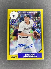 2017 Topps 1987 Design Nolan Arenado Gold Mojo Auto /25 #87A-NA Colorado Rockies