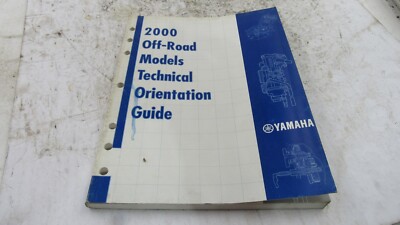 2000 Yamaha Off-Road Models OEM Technical Orientation Guide Manual