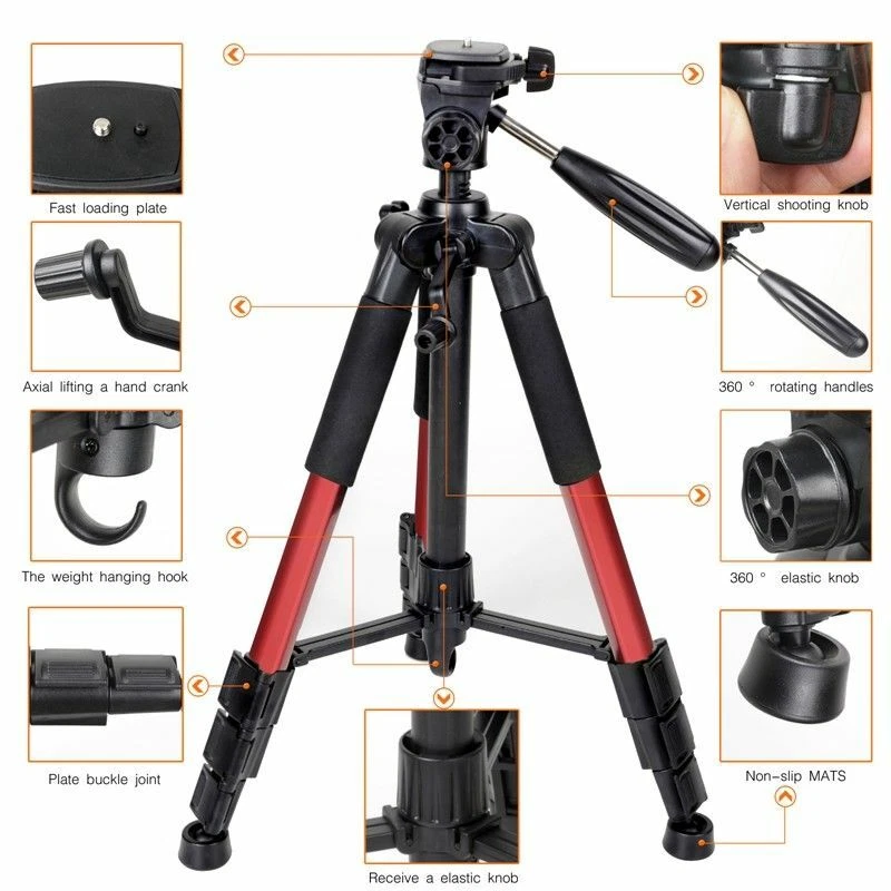 Zomei 55" Pan Head Tripod Travel for DSLR, SLR and Video Cameras - Image 1 of 1