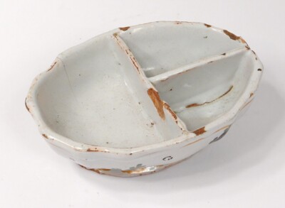 Spice Container Faience Auxerre Flowers Foliage 18th Century