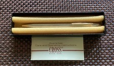 Cross Classic Century Medalist Ballpoint Pen Chrome/Gold Plated Free Ship