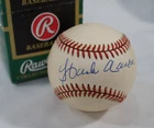 Hank Aaron Autographed Baseball in original Rawlings box - No COA