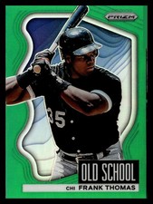 2022 Panini Prizm #OS-3 Frank Thomas Old School Green Prizm
