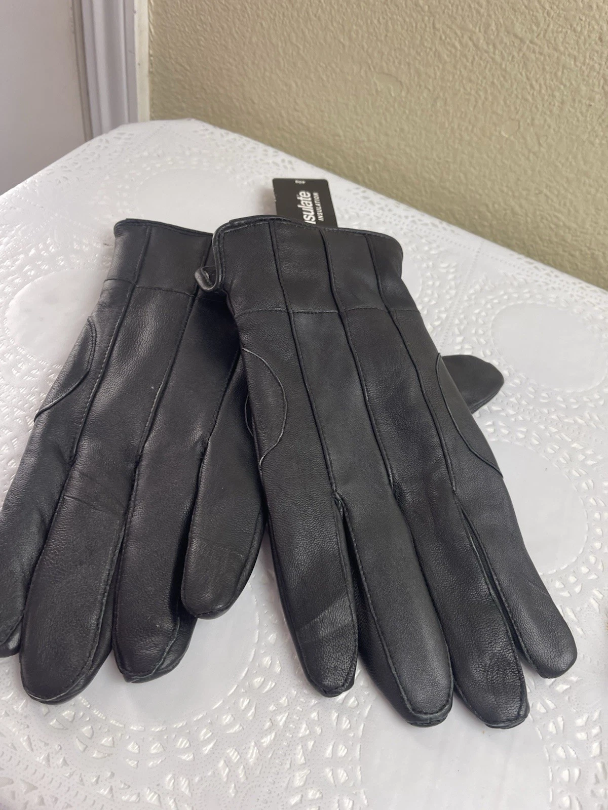 Black 3M THINSULATE 40g GENUINE GLOVES adult Men Size M/L