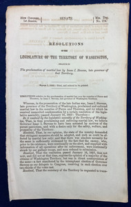 1858 Native American Martial Law Washington State Gov. Isaac Stevens Yakima War