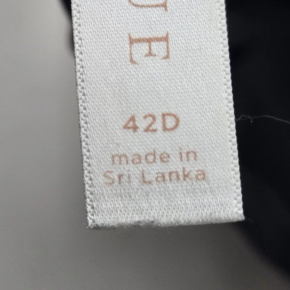 Sujetador Cacique para mujer 42D negro Boost Plunge correa de lazo con aros Foto 4 de 4