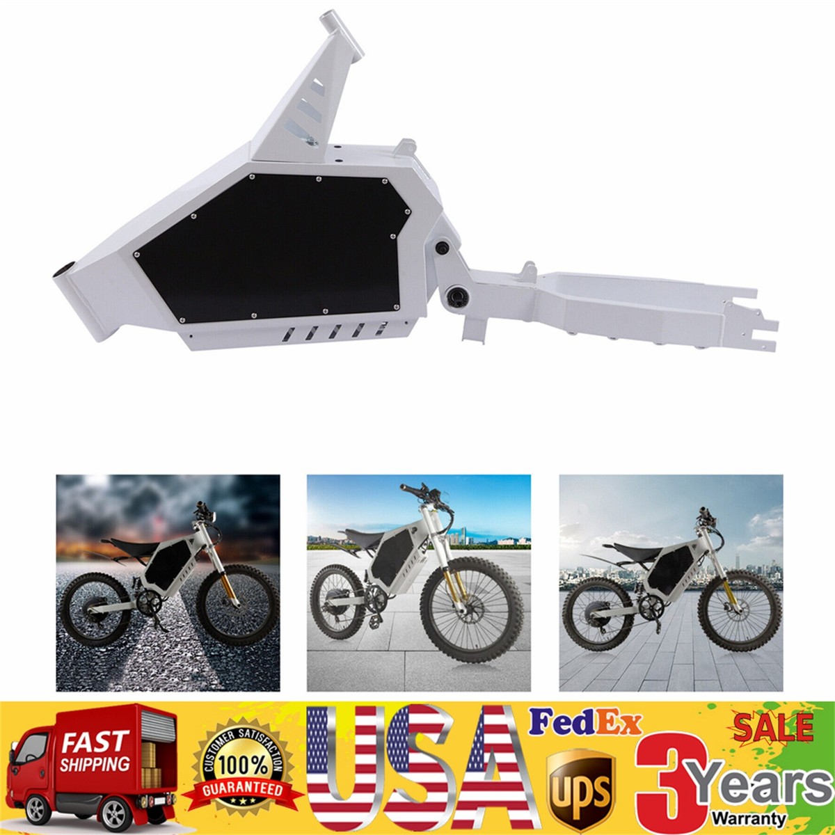 Electric E-Bike/Bicycle Frame ONLY Mounted on 20