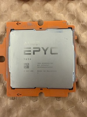 AMD EPYC 9654 Processor 2.4Ghz 96-Core SP5 360W 100-000000789 UNLOCKED