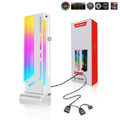 5V 3 Pin RGB Stand Holder GPU Stand Support 12pcs LED RGB Graphics PC Stand